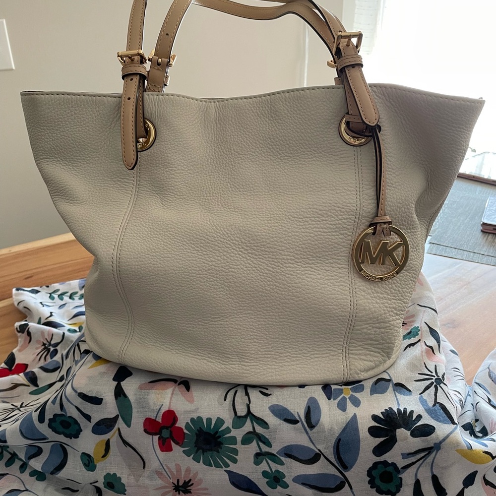 Michael Kors Tote with MK gold logo .